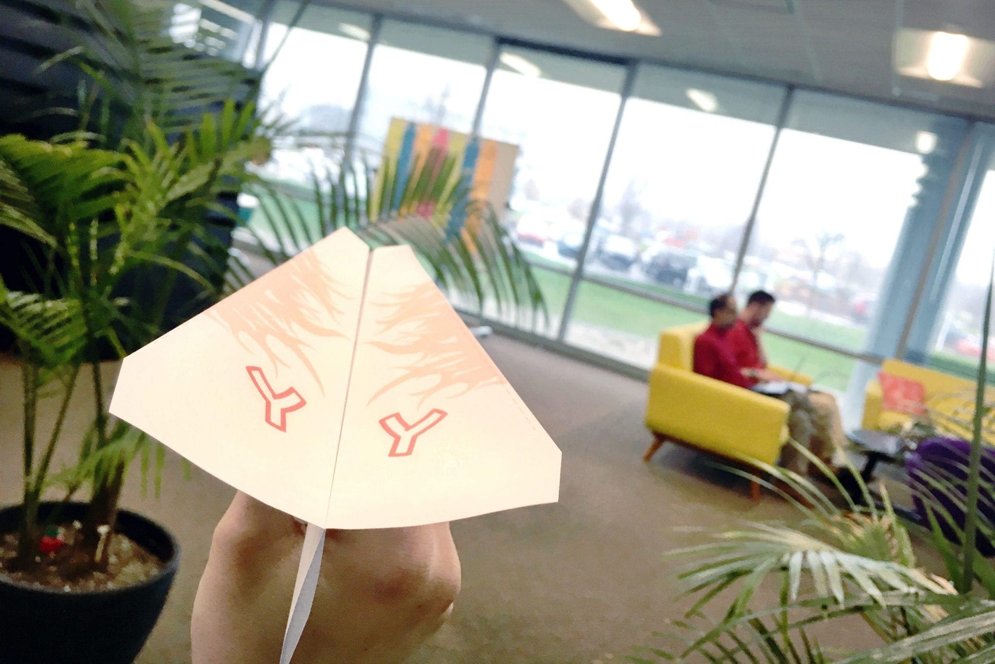 Slingshot office paper airplane Plane