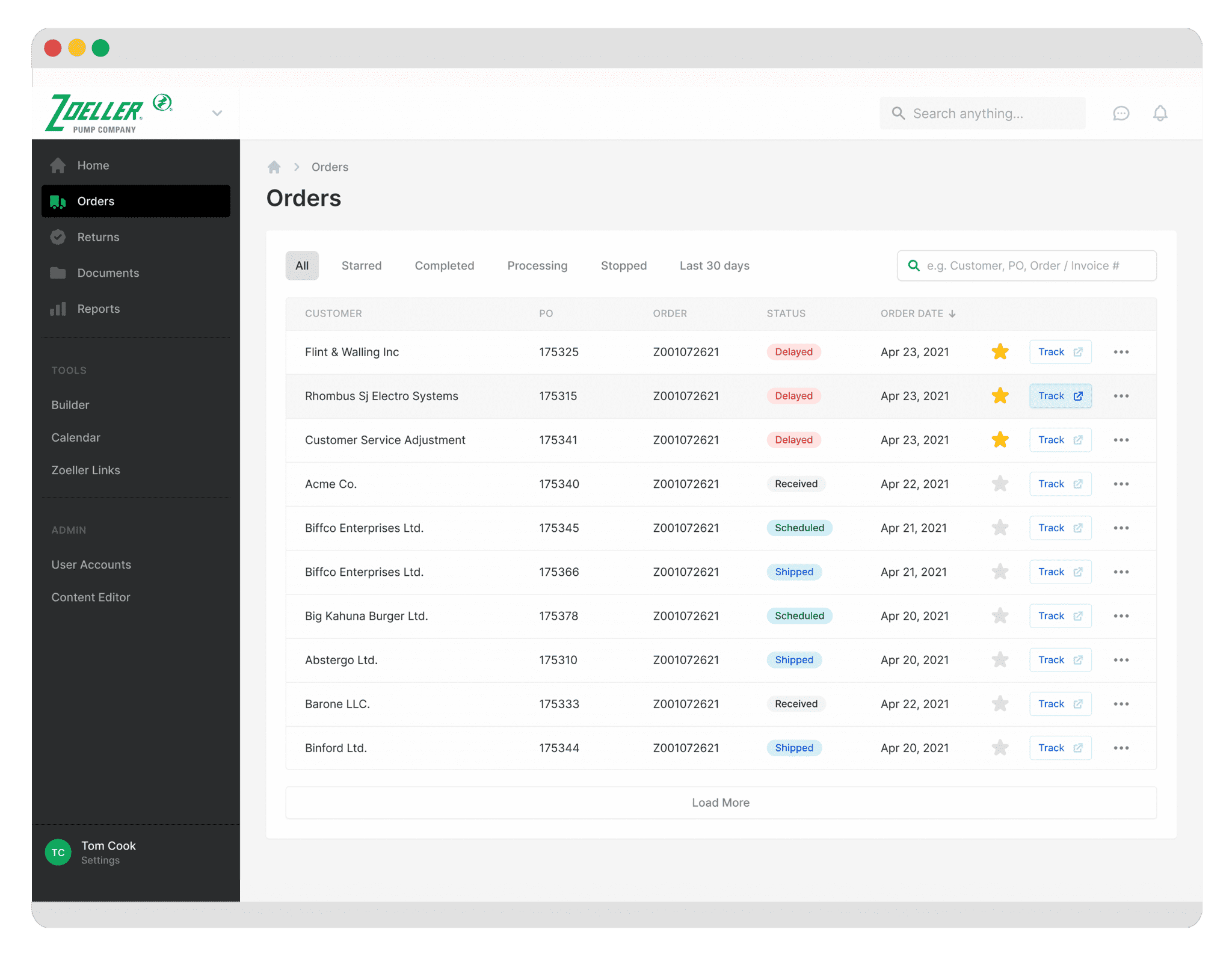Zoeller sales rep portal