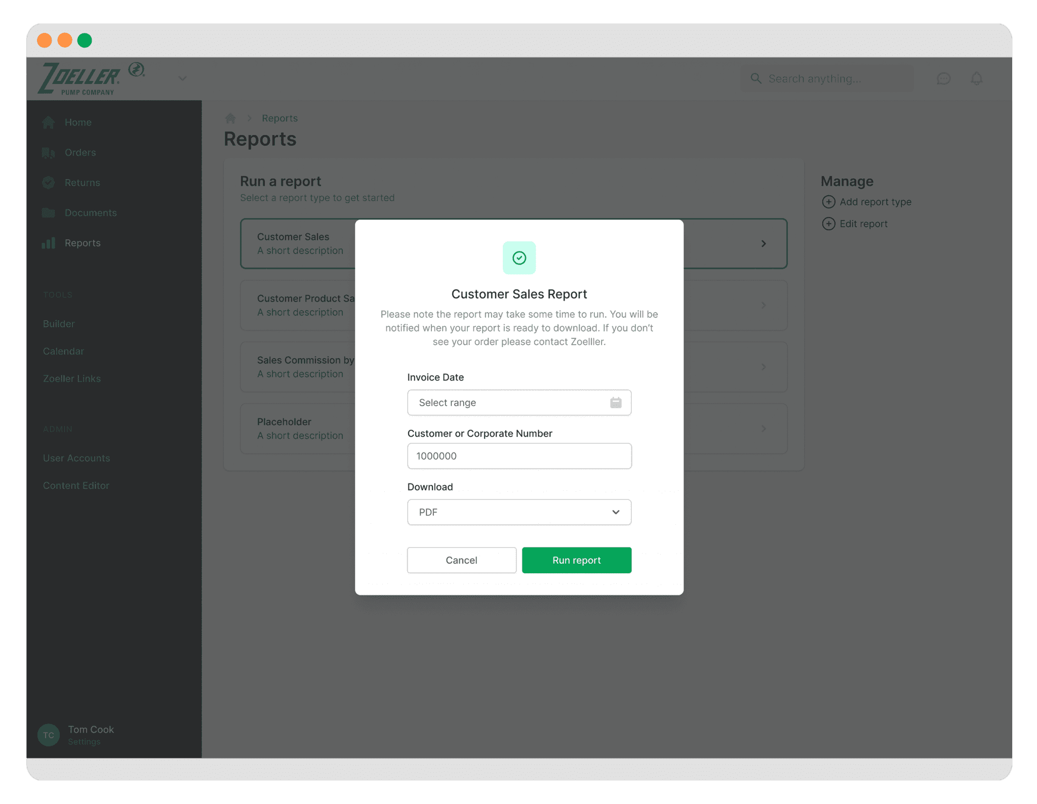 Zoeller sales rep portal
