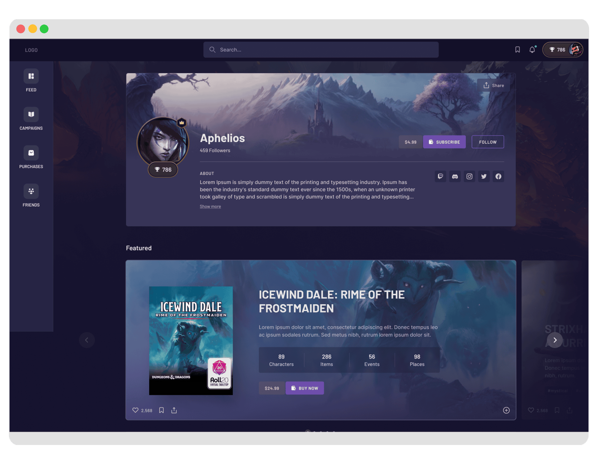 Infinite Stories - Profile