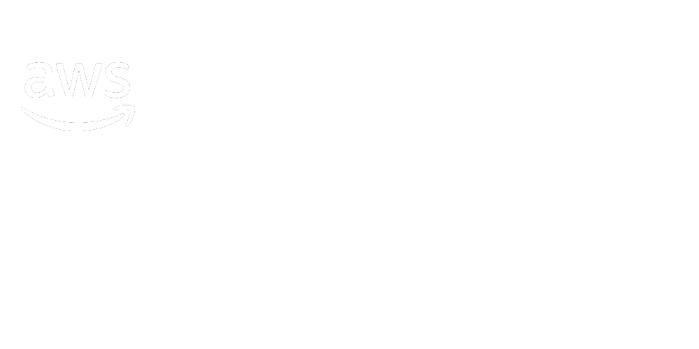 AWS logo white